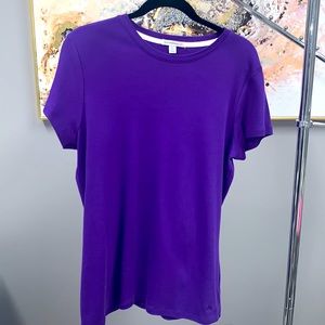 Royal 👸🏽Purple IssacMizrahi Live XL T shirt